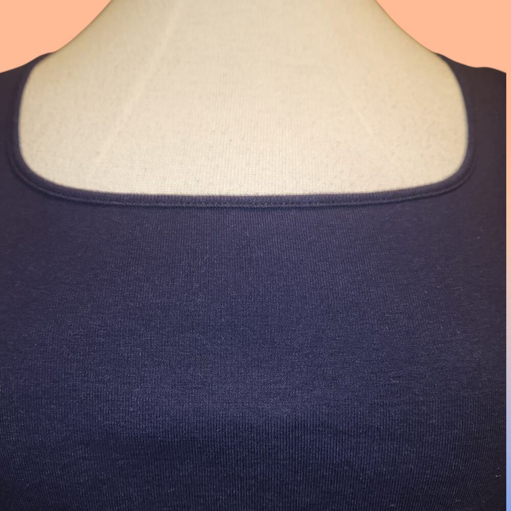Ruby Rd. Navy Blue Tank Top - Picture 4 of 5